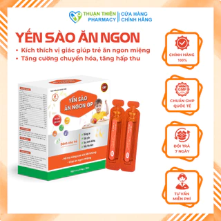 Siro Ăn Ngon Cho Bé, Kích Thích Thèm Ăn, Tăng Hấp Thu Và Nâng Cao Sức Đề Kháng Yến Sào Ăn Ngon Gia Phát Pharma 20 Ống