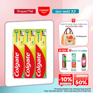 Bộ 3 Kem đánh răng Colgate Vitamin C thơm mát 170g/ tuýp