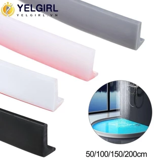 Nút chặn nước YELGIRLA Phụ kiện phòng tắm có thể uốn cong bằng silicon Tách khô và ướt Vòi hoa sen Đập đáy cửa Dải niêm phong