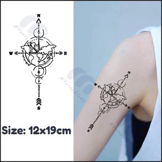 【MF Magic Tattoo】La Bàn Nhãn Dán Hình Xăm Tạm Thời Hình Xăm Giả Kéo Dài Đến 15 Ngày Hình Xăm Bán Vĩnh Viễn