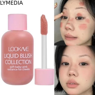 LYMEDIA Kem Blush dạng lỏng, Phấn má hồng che môi lâu trôi không thấm nước, Chai nhỏ mỏng và nhẹ Mỹ phẩm trang điểm dưỡng ẩm đa năng cho bé