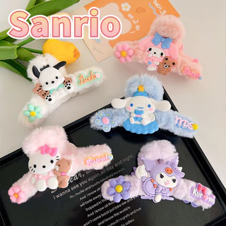 Sanrio Hello Kitty Sang Trọng Kẹp Tóc Cho Nữ Dễ Thương Giai Điệu Của Tôi Kẹp Tóc Hoạt Hình Kawaii Phụ Kiện Tóc Kuromi Vuốt Tóc Bé Gái Trẻ Em Quà Tặng