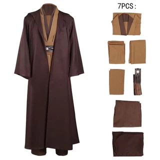 Mềm Chiến Tranh Giữa Các Vì Sao Trang Phục Hóa Trang Obi-Wan Kenobi Halloween Chất Lượng Cao Polyester Nhập Vai Phiên Bản Mới 2024