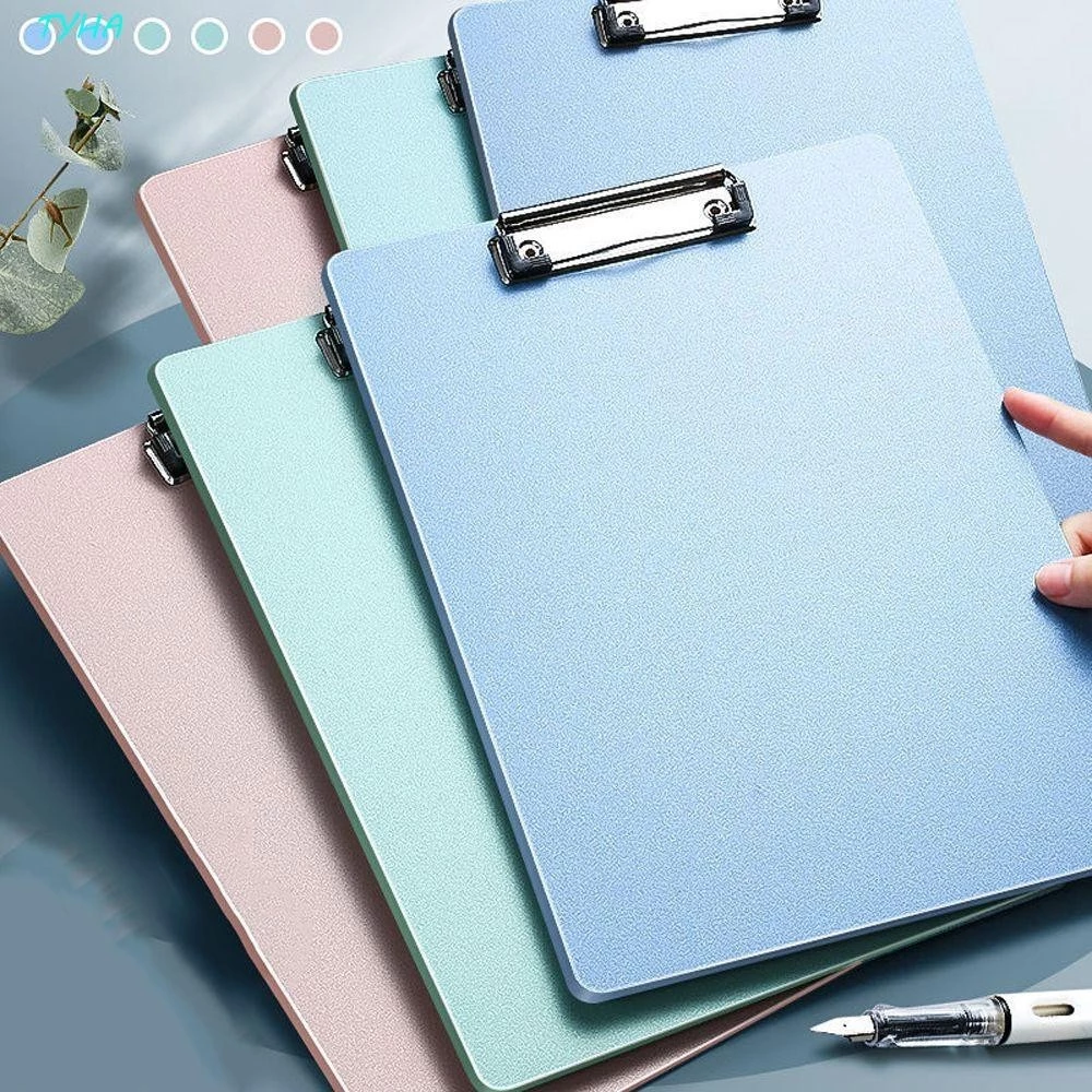 Tyha Nhựa Clipboard Morandi A4 / A5 Giấy Tài Liệu Có Cấu Hình Thấp Kẹp Hồ Sơ Kẹp Bảng Cứng Học Sinh Viết Pad