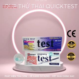 Que thử thai Quick test phát hiện thai sớm