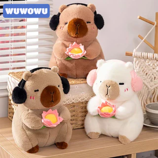 WUWOWU Búp Bê Porpoise Nước, Đồ Chơi Sang Trọng Khỉ Mặt Trắng Mềm Mại Thoải Mái, Cotton Dễ Thương Capybara Cao Cấp Giữ Hoa Sen