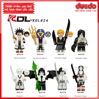 Minifigures nhân vật Anime Bleach Sứ Mệnh Thần Chết Ichigo Renjin Gin - Đồ chơi Lắp ghép Xếp hình Mini Mô hình KDL824