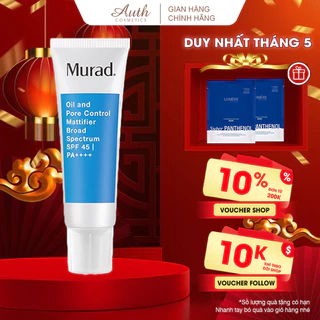 Kem chống nắng kiềm dầu thế hệ mới Murad Oil and Pore Control Mattifier Broad Spectrum SPF 45 | PA++++ 50ml