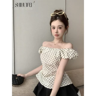 SHIHUIFEI áo phông áo thun nữ croptop baby tee Hàn Phong Casual Fashion Cổ điển WCS2451QV8 23Z240606