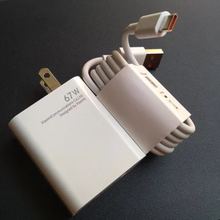 Bộ Củ cáp sạc nhanh Xiaomi 67W Sạc Nhanh Cổng USB type C được dùng cho Xiaomi Samsung và các dòng điện thoại đời cao


