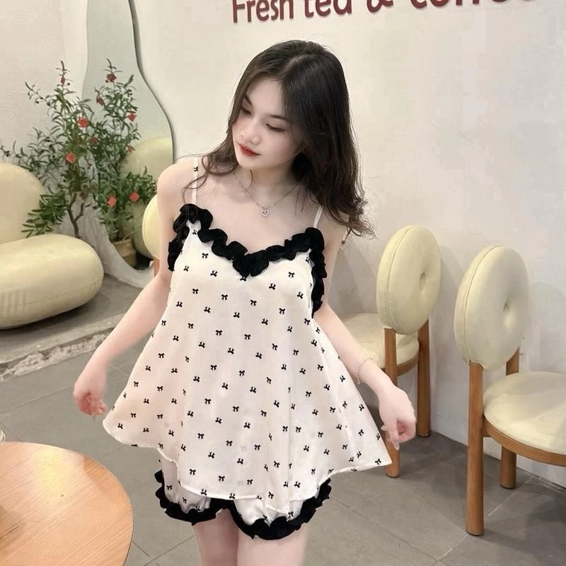 LAC - Bộ 2 dây bèo (có chốt tăng giảm) dành cho Nữ chất liệu LỤA Satin mã 2S01 giặt máy thoải mái