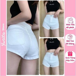 Quần đùi nữ ôm lưng cao quần short nữ kaki giãn đẹp - Sam