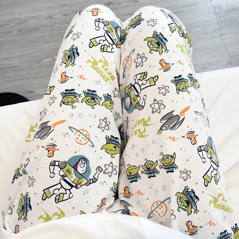 Hoạt Hình Thỏ Hoa Nữ Baggy Pyjama Quần Mùa Hè Điều Hòa Không Khí Tại Nhà Quần Thường Ngày Có Thể Mặc Bên Ngoài