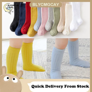 Tất Cotton Cho Bé 13 Màu Rời Đầu Gối Giữa Ống Tất Cho Bé Thoải Mái Ấm Tất Trẻ Em Màu Trơn Tất