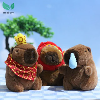 Heabety Kawaii Capybara Sang Trọng Móc Khóa Túi Dễ Thương Trang Trí Mặt Dây Chuyền Động Vật Sáng Tạo Móc Khóa Kawaii Búp Bê Nhồi Bông Móc Khóa Quà Tặng Sinh Nhật Mới