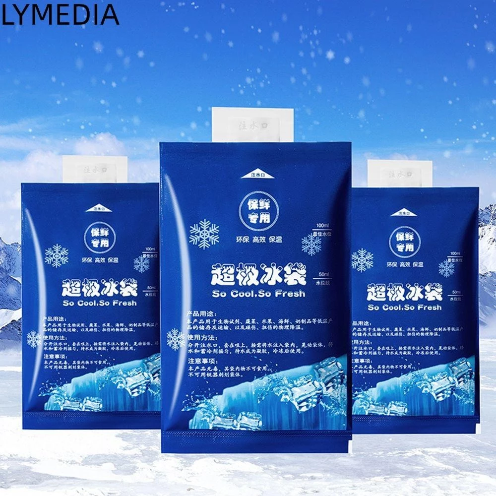 Lymedia 20 Chiếc Ice Pack Nước Phun Đồ Uống Làm Lạnh Cho Nhà Hàng Mang Ra Giữ Thực Phẩm Tươi