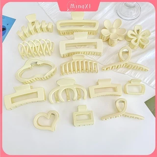 11cm Acrylic Màu Trơn Mờ Keel Tóc Phong Cách Hàn Quốc Nữ Tính Khí Thanh Lịch Tươi Cá Mập Kẹp Tóc Phụ Kiện Tóc