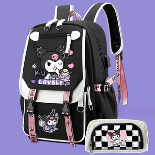 Ba lô Sanrio Kuromi Melody Quế Dog School Bag Girl Heart Dung tích lớn Ba lô sử dụng cao