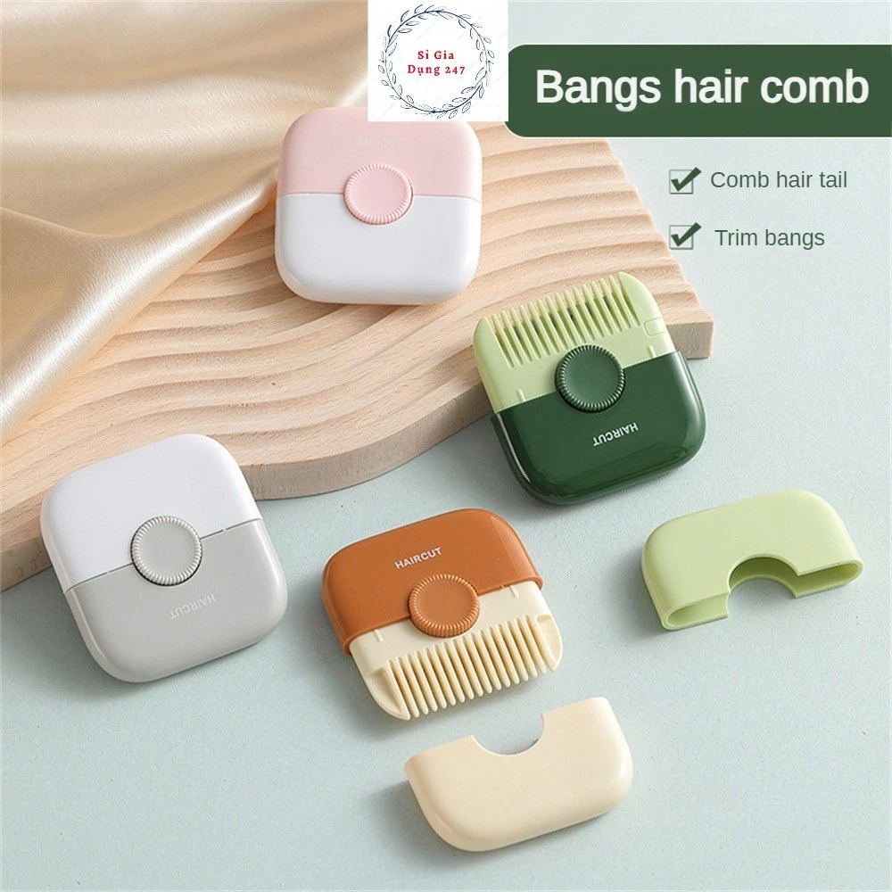 Lược Cắt Tóc 2 Trong 1 Cho Bé, Lược Tỉa Tóc Mái Và Tóc Gãy an toàn (MẪU LƯỢC VUÔNG)