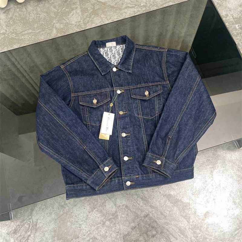 Bán chạy nhất 0D1R5 Áo khoác nam nữ mặc hai mặt Áo khoác Denim dài tay Áo Unisex