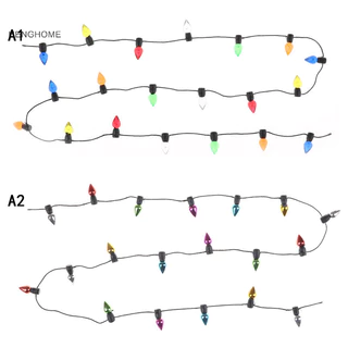 Henghome 0.5m 1 / 12 Nhà Búp Bê Thu Nhỏ Một Dây Nhựa Nhiều Màu Đèn Giáng Sinh Martijn