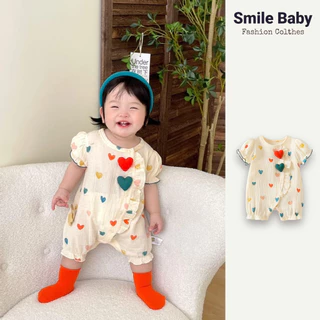 Chất Lượng Cao Mùa Hè Mới Quần Áo Bé Trai Và Bé Gái Ngắn Tay Body 0-24 Tháng Tuổi Sơ Sinh Cotton Siêu Dễ Thương Áo Liền Quần