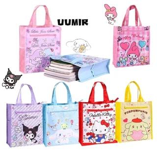 UUMIR Túi Tote, Túi Bảo Quản Sáng Tạo Hoạt Hình, Túi Xách Chống Thấm Nước Sanrio Hai Lớp Học Sinh