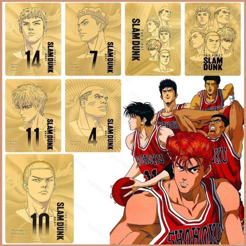 Slam Dunk Truyện Tranh Anime Người Hâm Mộ Bộ Sưu Tập Manga Thẻ Kim Loại Hoạt Hình Hanamichi Sakuragi Kaede Rukawa Quà Tặng Cho Trẻ Em