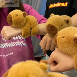Ediwany Capybara Đồ chơi sang trọng, Vòng đeo tay động vật Vòng tay vỗ tay Động vật Vòng tay tát, Đồ chơi tương tác hoạt hình