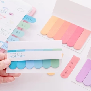 Màu Gradient Giấy Dán Ghi Chú Tự Dính Mới Lạ Mini Memo Pad Đánh Dấu Trang Trí Văn Phòng Phẩm