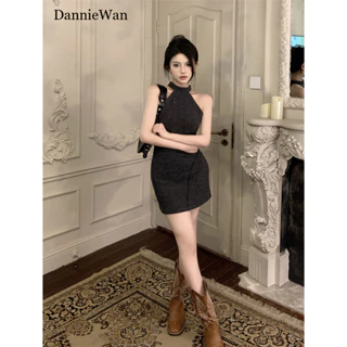 DannieWan váy Đầm váy nữ body đầm Minimalist Xu hướng Casual hàn quốc WLQ2450PBT 20Z240515