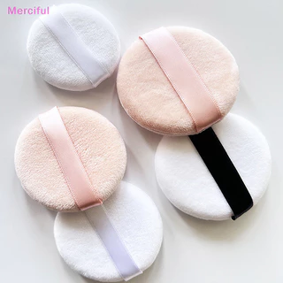 [Mer] Crystal Velvet Powder Foundation Puff Hình Tròn Chuyên Nghiệp Di Động Mềm Mỹ Phẩm Puff Kem Nền Trang Điểm Bọt Biển Beauty Tool VN