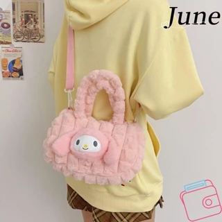 Túi đeo vai JUNE, Túi sang trọng hoạt hình Cinnamoroll, Túi xách thêu Kuromi sang trọng giai điệu chất lượng cao