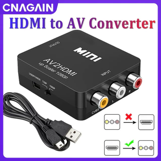 Thiết Bị Chuyển Đổi HDMI Sang RCA AV 1080p HDMI Sang AV 3RCA CVBs Hỗ Trợ PAL / NTSC Cho TV / Roku / Apple TV / PC / Laptop / Xbox / HDTV / DVD