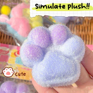 Rightfeel Cat Paw Mochi Taba Squishy Fidget Đồ Chơi Dễ Thương Sang Trọng Cat Paw Silicone Chậm Phục Hồi Pinch Deion Đồ Chơi Giải Phóng Căng Thẳng Thông Hơi Đồ Chơi Mới