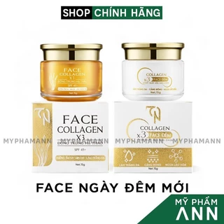 Combo Kem Face Ngày Đêm Collagen X3 TN Mỹ Phẩm Đông Anh Chính Hãng