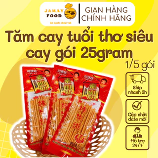 Tăm cay ăn vặt tuổi thơ tẩm vị nội địa Trung gói 25gr