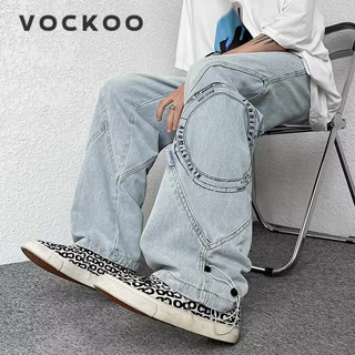 VOCKOO quần jean nam quần_ống_rộng quần dài nam 2024 NEW STYLE C97BH3Y 19Z240509