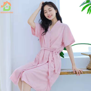 Bộ Đồ Ngủ Rời Vách Ngăn Nam Nữ Yukata Thẩm Mỹ Viện Khách Sạn Áo Tắm Xuân Hè Áo Khoác Buổi Sáng Cặp Đôi Bộ Đồ Ngủ