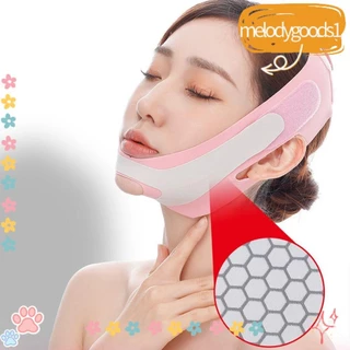 Melodgoods1 Cheek Nâng Dây Giảm Đôi cằm Thoáng Khí Chống Nhăn Mặt Băng