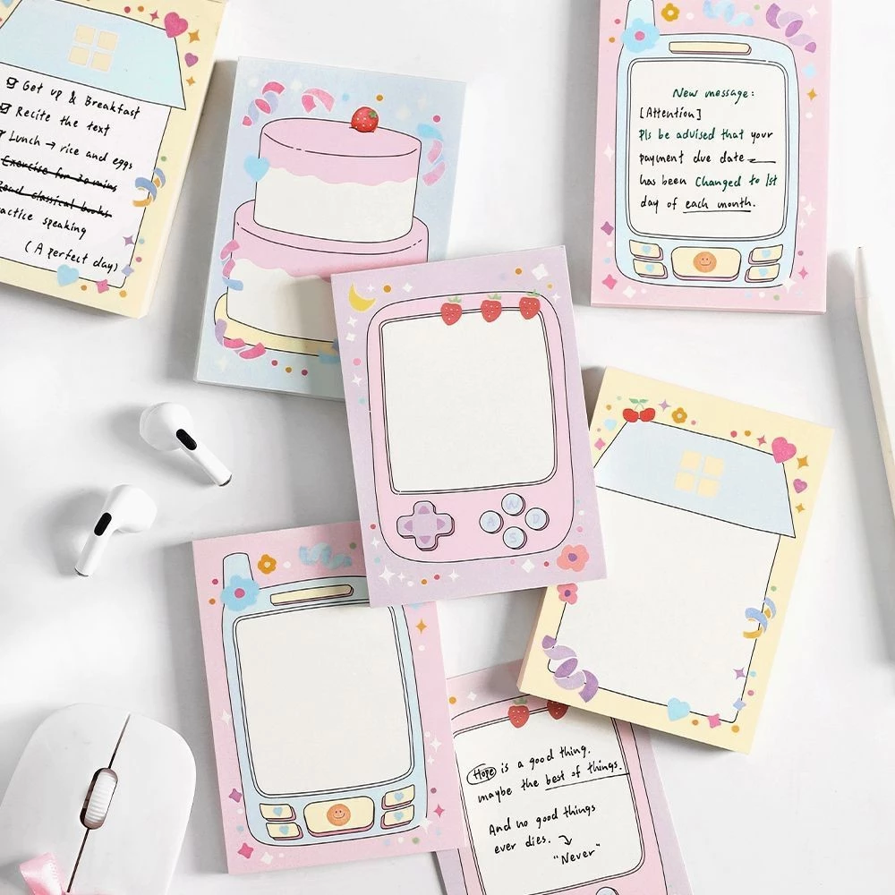 Cdaily|Dễ Thương Biên Giới Notepad Sinh Viên Ghi Chú Giấy Ghi Chú Sổ Tay Giấy Chất Liệu Cơ Bản Giấy Trang Trí Giấy