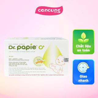 Gạc răng miệng Dr.Papie vệ sinh răng miệng cho bé 30 miếng/hộp