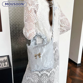 MOUSOON Túi đựng nơ thiết kế thích hợp mới dành cho nữ Túi đeo vai đeo chéo chất lượng cao thông thường