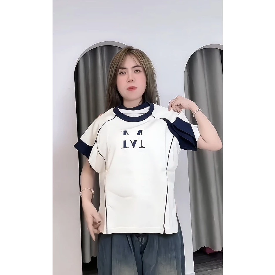 Áo Cộc Cổ Tròn Cotton Cao Cấp Thoáng Mát Thấm Hút Mồ Hôi Co Giãn Tốt D60A