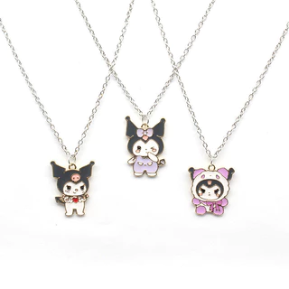 Hoạt Hình Sanrio Vòng Cổ Dễ Thương Kuromi Hợp Kim Vòng Cổ Mặt Dây Chuyền Sáng Tạo Trẻ Em Vòng Cổ Sinh Viên Trang Sức Quà Tặng Người Bạn Mặt Dây Chuyền