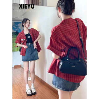 XIEYU áo sơ mi nữ áo kiểu hàn quốc Thoải mái Fashion trendy độc đáo WCS24414WI 18Z240430