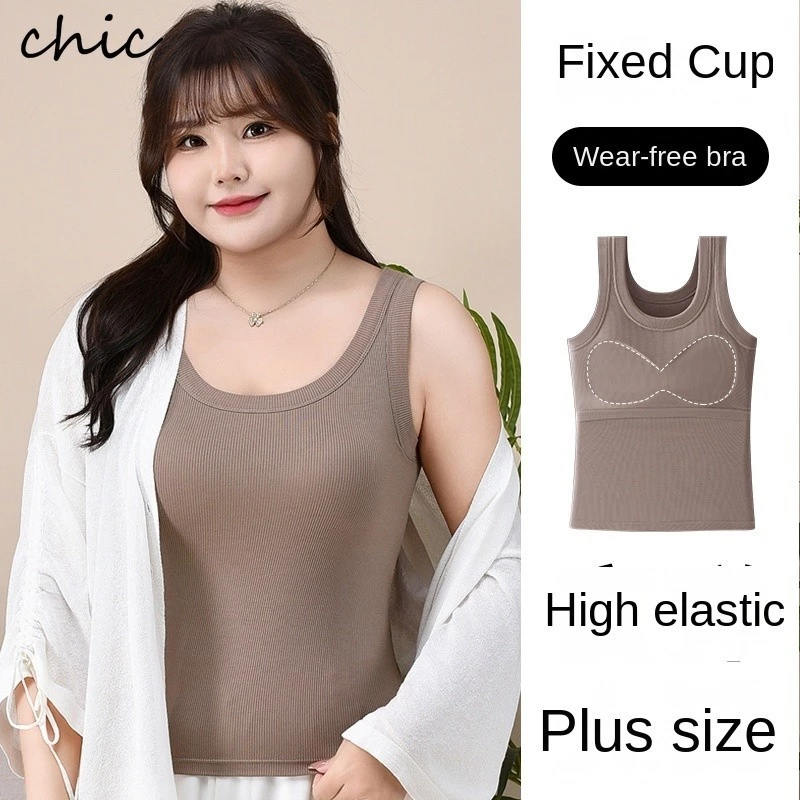 M-4xl Áo Vest Nữ Plus Size Nữ Co Giãn Slim Dây Đeo Áo Vest Mùa Hè Singlet