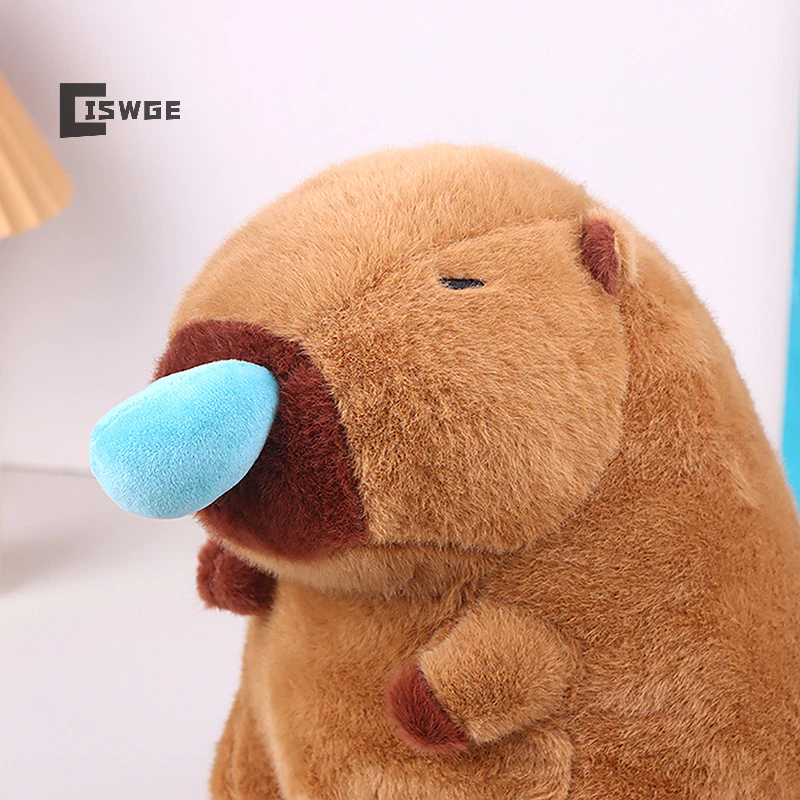 [Ciswge] Búp bê sang trọng Capybara Kawaii Fluffy Capybara Đồ chơi Thú nhồi bông Trang trí nội thất Quà tặng sinh nhật [MỚI]