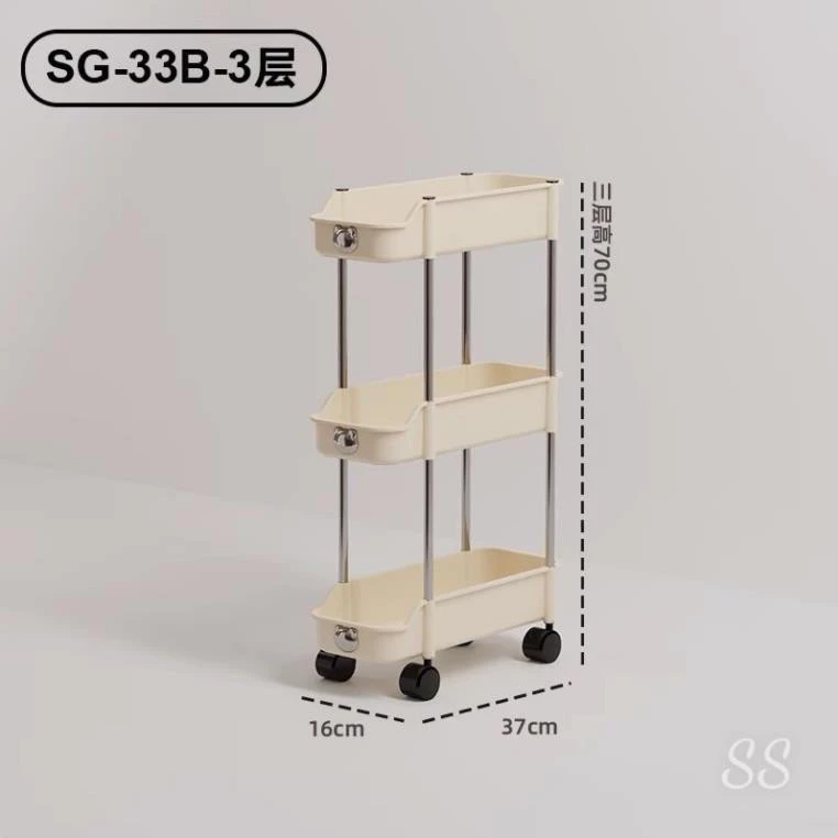 Kệ Nhựa 3 Tầng Để Góc Hẹp Logo Gấu và Kệ Nhựa Để Chai Lọ 3 Tầng Có Bánh Xe Siêu Tiện Lợi