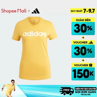 adidas Phong cách sống Áo Thun Logo Slim Essentials LOUNGEWEAR Nữ Màu vàng IM2835